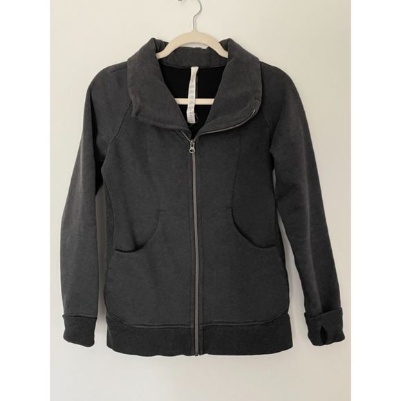 Lululemon Full Zip Jacket Size 6 could fit XS-Small Gray Active L10 - Picture 1 of 14